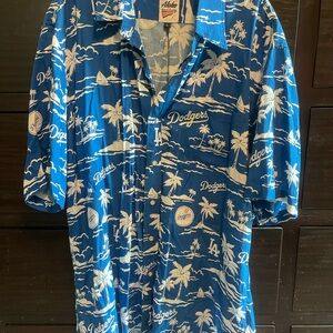 Reyn Spooner Aloha MLB LA Dodgers Hawaiian Shirt men’s Large like new worn once